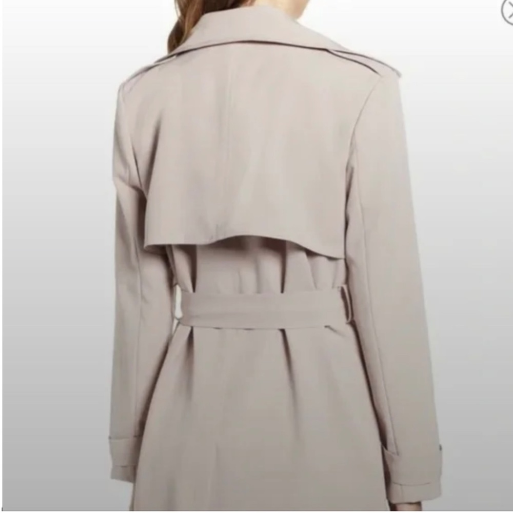 Dusty Rose Prima Trench Coat - Picture 6 of 9